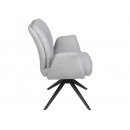 Стул SIGNAL WING Brego 02 светло-серый/черный, поворотный